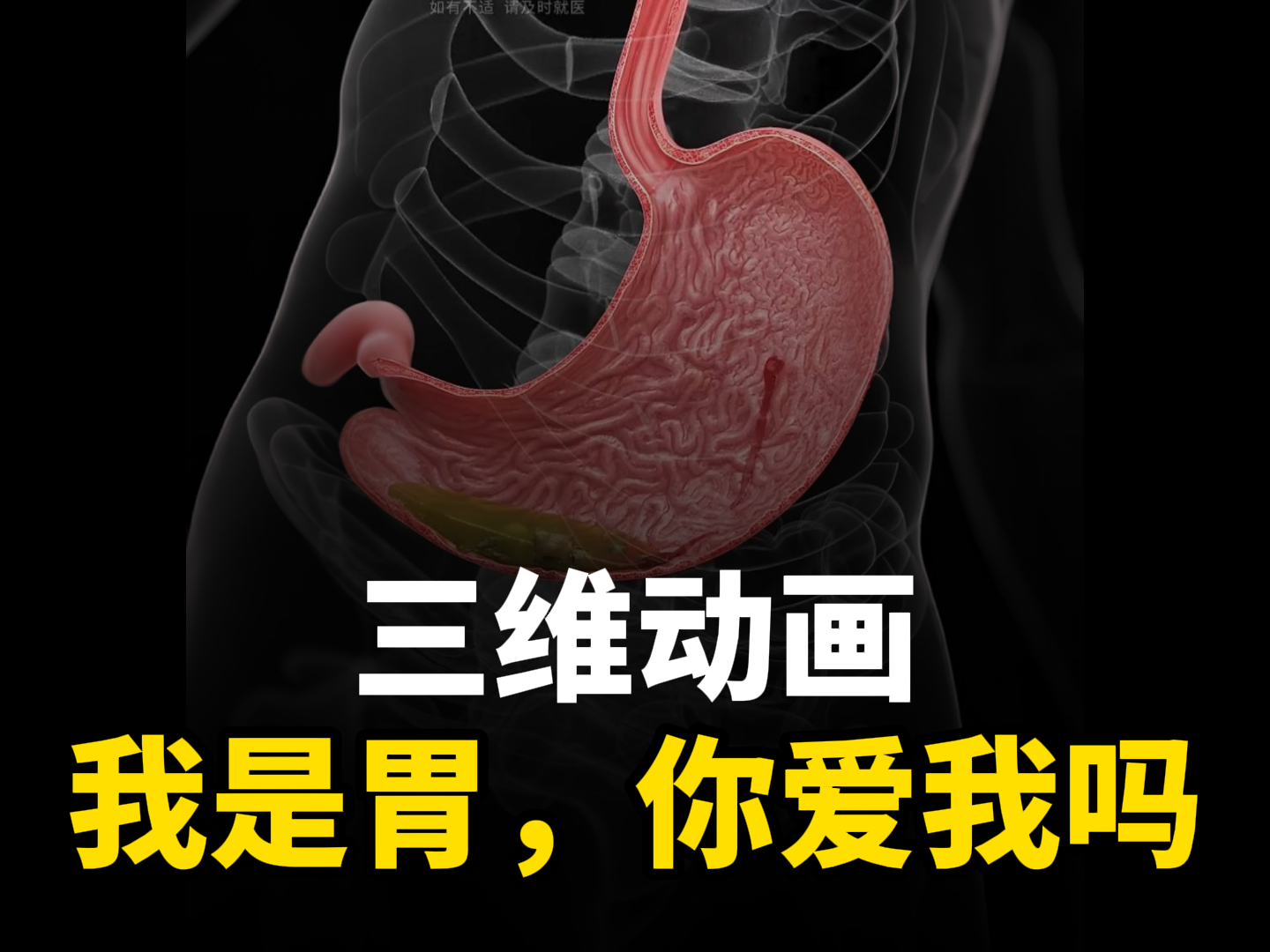 “您好，主人！”來自胃的告白！-人體三維動畫定制-華匠科技三維動畫